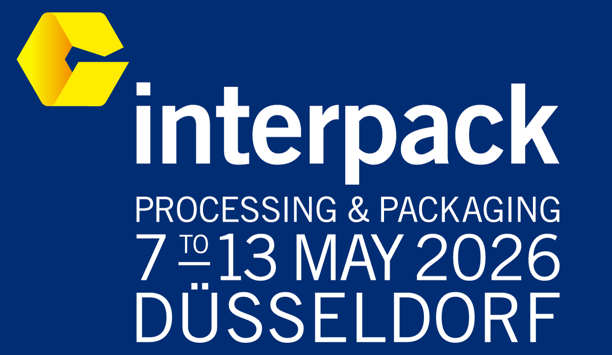 Banner für die Messe interpack 2026, 7.-13. Mai