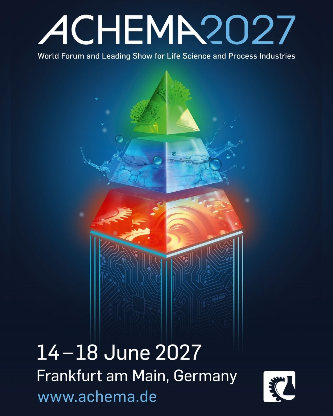 Ankündigung Messetermin ACHEMA 2027 vom 14.-18. Juni 2027 in Frankfurt
